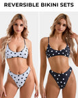 Reversible String Waisted Thong Bikini Set-SUUKSESS-SUUKSESS