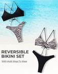 Reversible String Waisted Thong Bikini Set-SUUKSESS-SUUKSESS