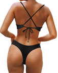 Reversible String Waisted Thong Bikini Set-SUUKSESS-SUUKSESS