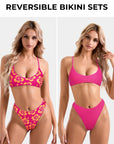 Reversible String Waisted Thong Bikini Set-SUUKSESS-SUUKSESS