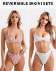 Reversible String Waisted Thong Bikini Set-SUUKSESS-SUUKSESS