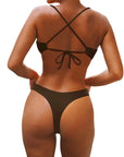 Reversible String Waisted Thong Bikini Set-SUUKSESS-SUUKSESS