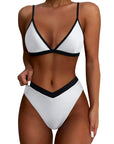 Triangle High Cut Bikini Set