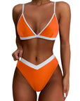 Triangle High Cut Bikini Set