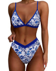 Triangle High Cut Bikini Set