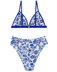 Triangle High Cut Bikini Set