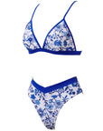 Triangle High Cut Bikini Set