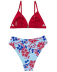 Triangle High Cut Bikini Set