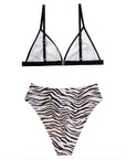 Triangle High Cut Bikini Set