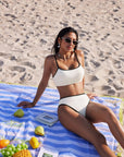 High Cut Bandeau 2 Piece Bikini Set-SUUKSESS-SUUKSESS