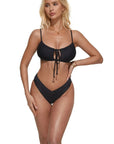 String Cutout Bikini Sets