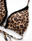 Ruffle Thong Bikini Set
