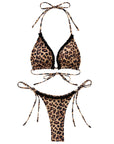 Ruffle Thong Bikini Set
