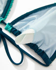 Ruffle Thong Bikini Set