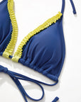 Ruffle Thong Bikini Set