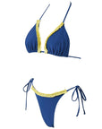 Ruffle Thong Bikini Set
