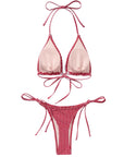 Ruffle Thong Bikini Set