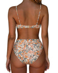 SUUKSESS Women Sexy High Waisted 2 Piece Bikini Sets Triangle High Cut Swimsuits-SUUKSESS-SUUKSESS