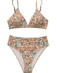 SUUKSESS Women Sexy High Waisted 2 Piece Bikini Sets Triangle High Cut Swimsuits-SUUKSESS-SUUKSESS