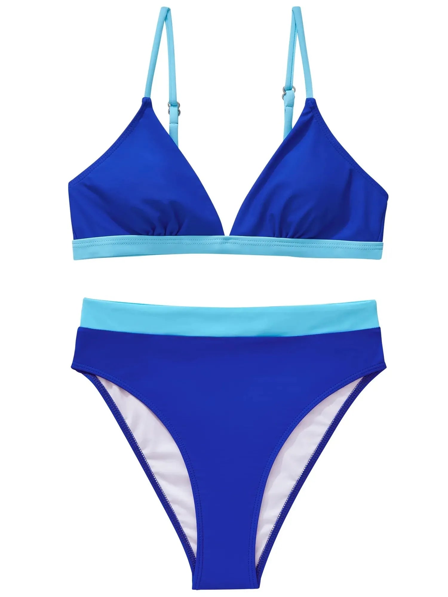 SUUKSESS Women Sexy High Waisted 2 Piece Bikini Sets Triangle High Cut Swimsuits-SUUKSESS-SUUKSESS