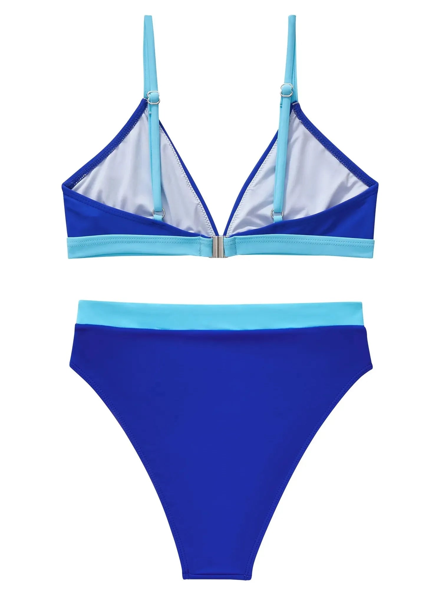 SUUKSESS Women Sexy High Waisted 2 Piece Bikini Sets Triangle High Cut Swimsuits-SUUKSESS-SUUKSESS