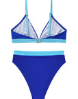 SUUKSESS Women Sexy High Waisted 2 Piece Bikini Sets Triangle High Cut Swimsuits-SUUKSESS-SUUKSESS