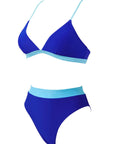 SUUKSESS Women Sexy High Waisted 2 Piece Bikini Sets Triangle High Cut Swimsuits-SUUKSESS-SUUKSESS