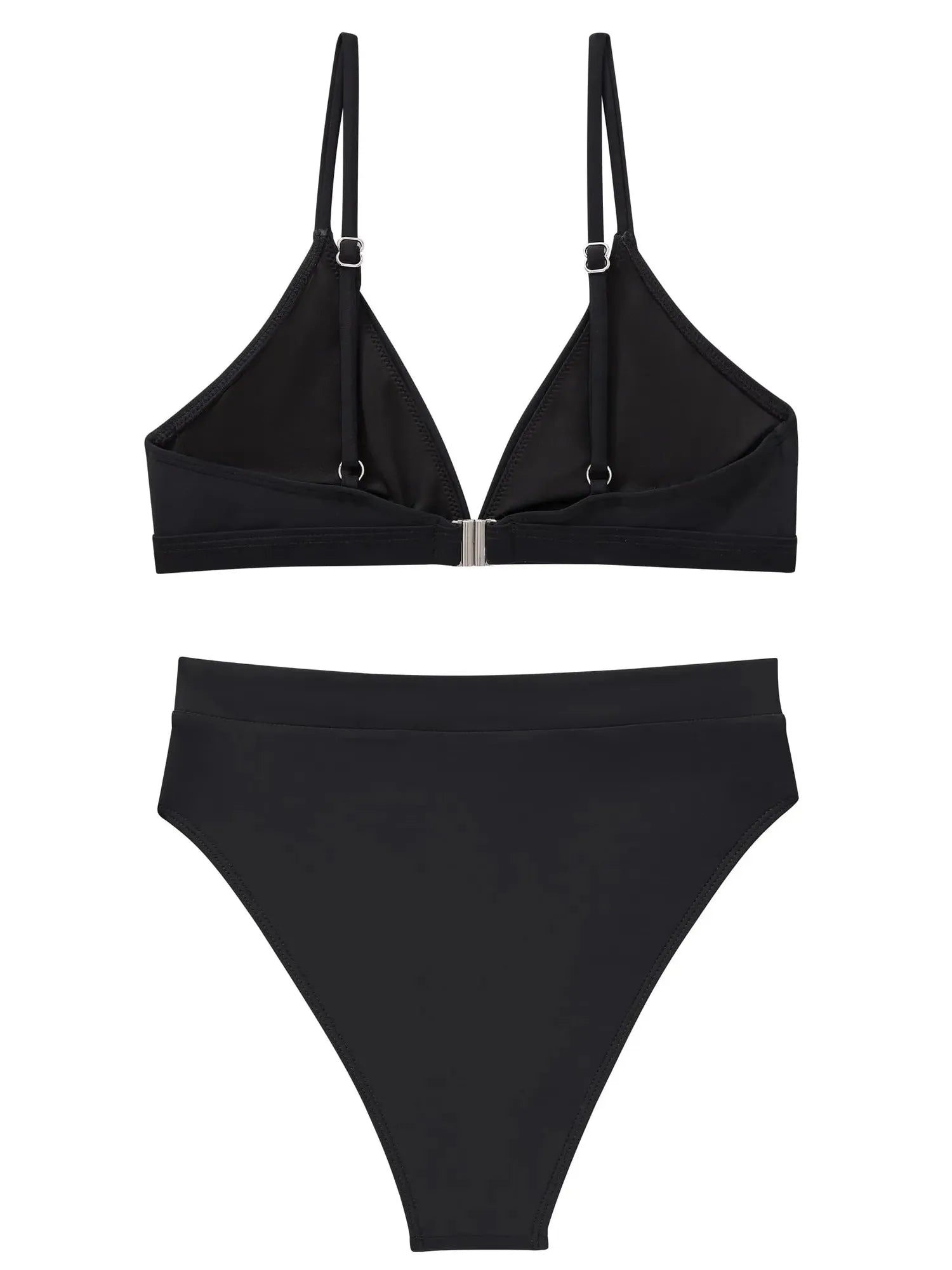 SUUKSESS Women Sexy High Waisted 2 Piece Bikini Sets Triangle High Cut Swimsuits-SUUKSESS-SUUKSESS