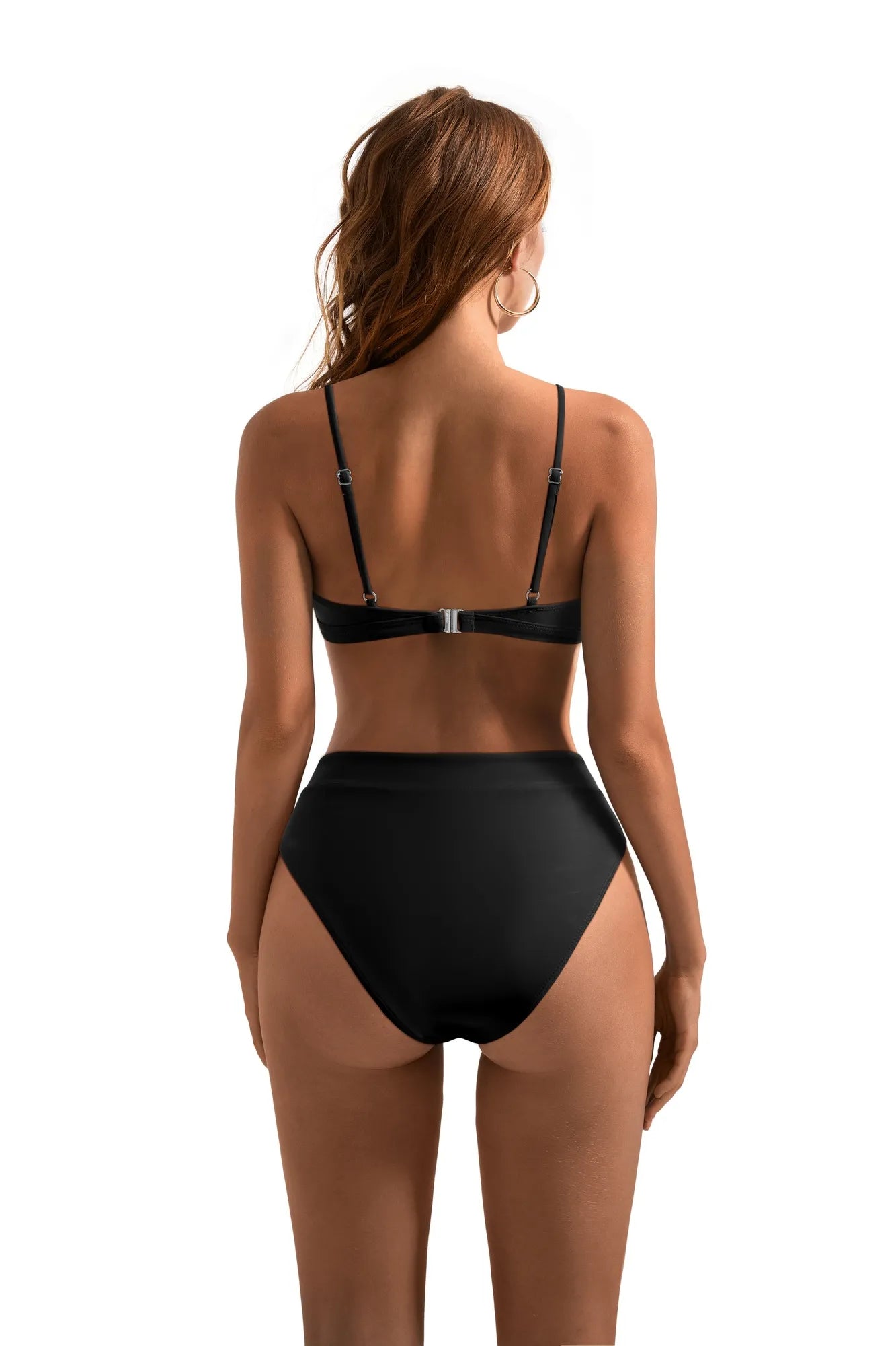 SUUKSESS Women Sexy High Waisted 2 Piece Bikini Sets Triangle High Cut Swimsuits-SUUKSESS-SUUKSESS