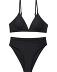 SUUKSESS Women Sexy High Waisted 2 Piece Bikini Sets Triangle High Cut Swimsuits-SUUKSESS-SUUKSESS