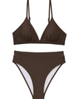 SUUKSESS Women Sexy High Waisted 2 Piece Bikini Sets Triangle High Cut Swimsuits-SUUKSESS-SUUKSESS