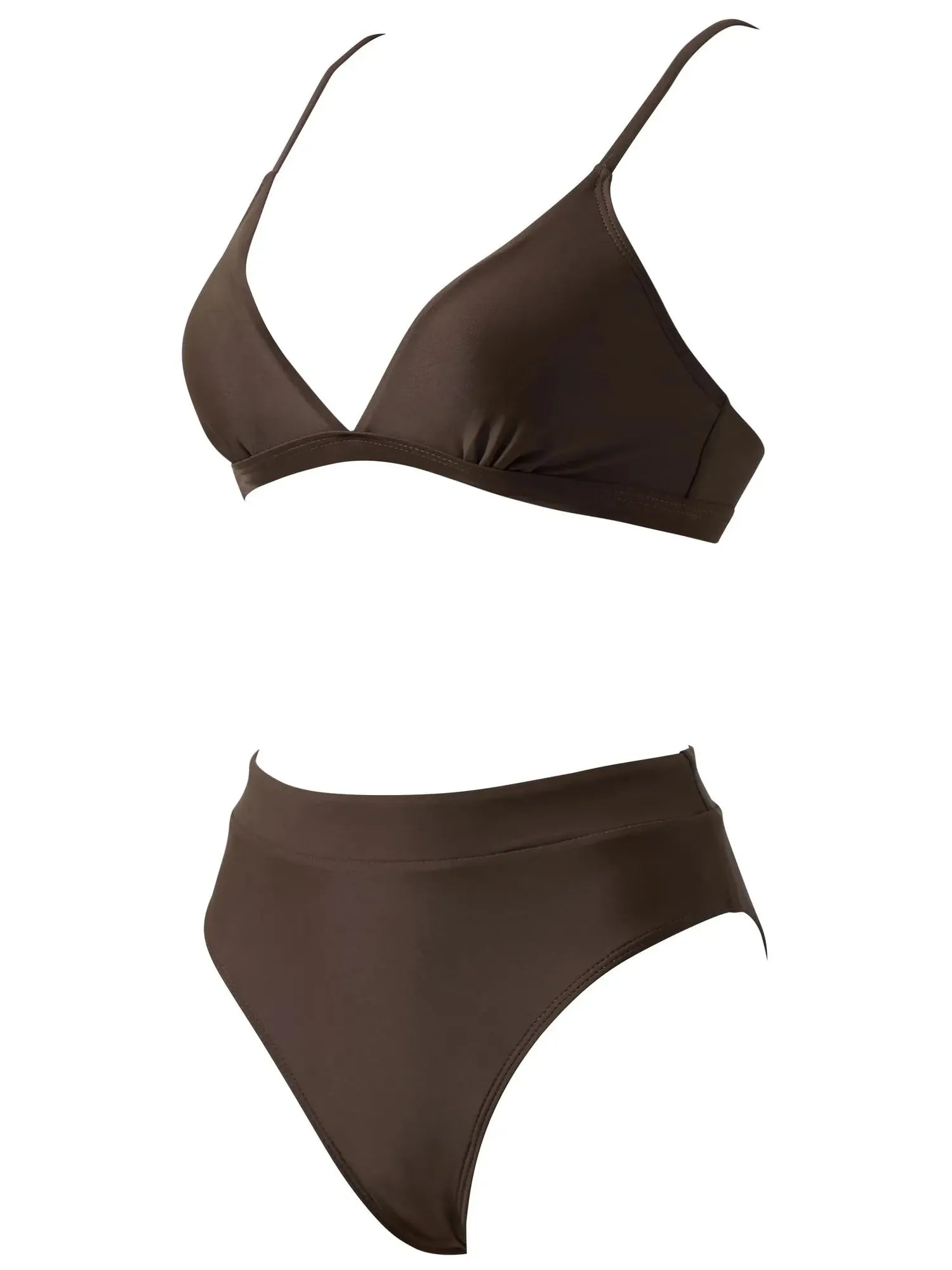 SUUKSESS Women Sexy High Waisted 2 Piece Bikini Sets Triangle High Cut Swimsuits-SUUKSESS-SUUKSESS