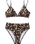 SUUKSESS Women Sexy High Waisted 2 Piece Bikini Sets Triangle High Cut Swimsuits-SUUKSESS-SUUKSESS