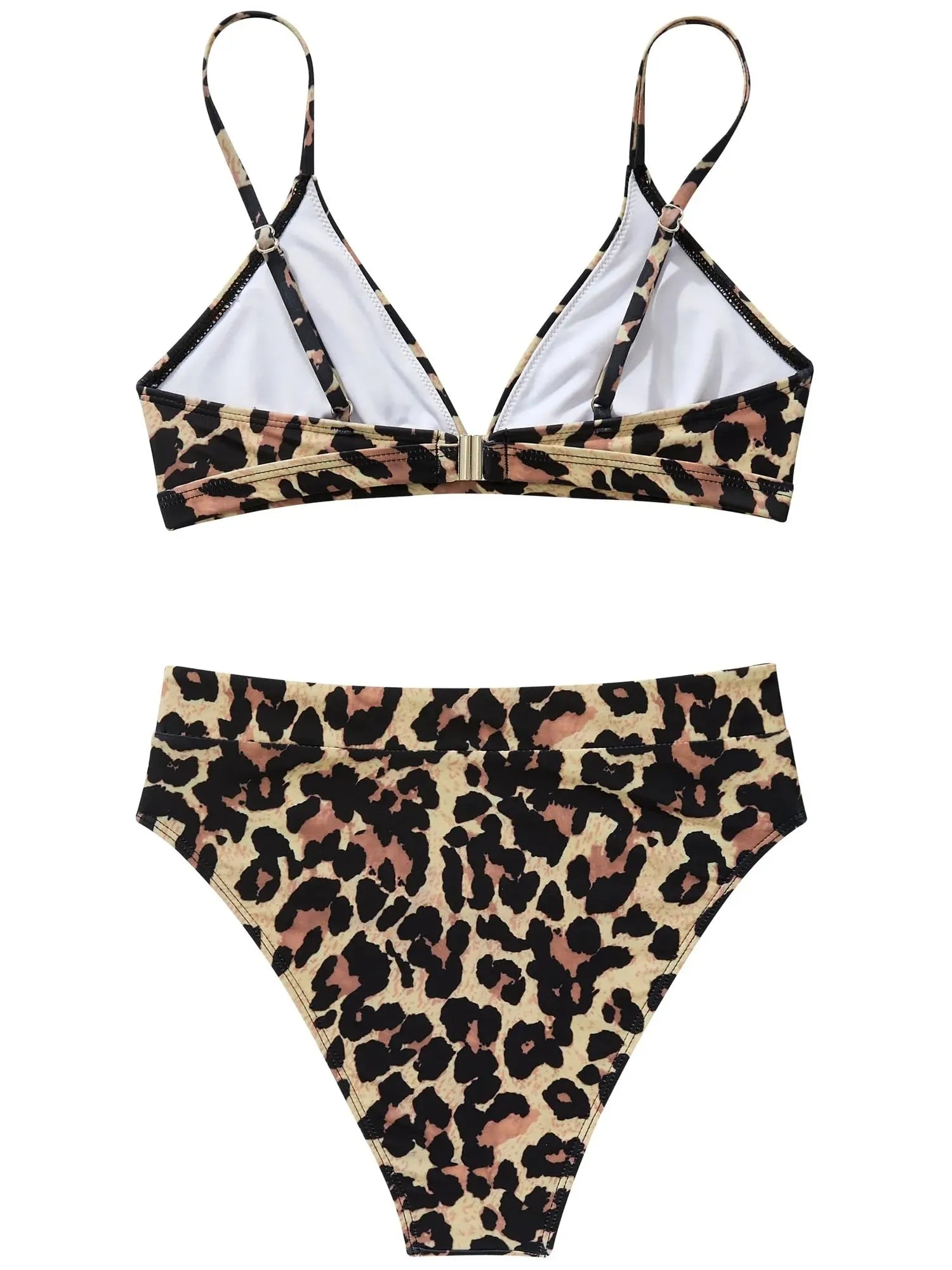 SUUKSESS Women Sexy High Waisted 2 Piece Bikini Sets Triangle High Cut Swimsuits-SUUKSESS-SUUKSESS