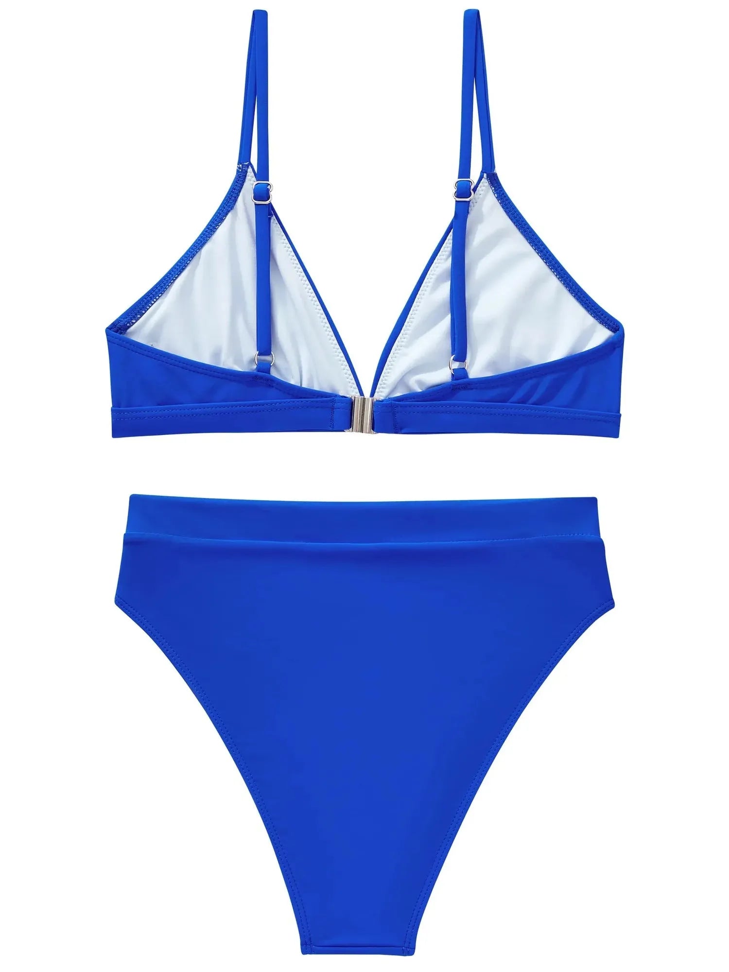 SUUKSESS Women Sexy High Waisted 2 Piece Bikini Sets Triangle High Cut Swimsuits-SUUKSESS-SUUKSESS