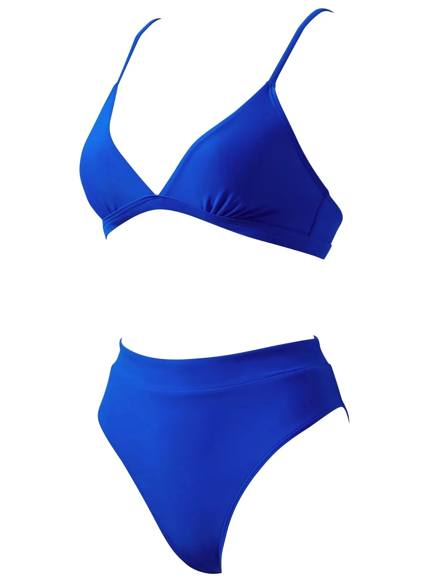 SUUKSESS Women Sexy High Waisted 2 Piece Bikini Sets Triangle High Cut Swimsuits-SUUKSESS-SUUKSESS