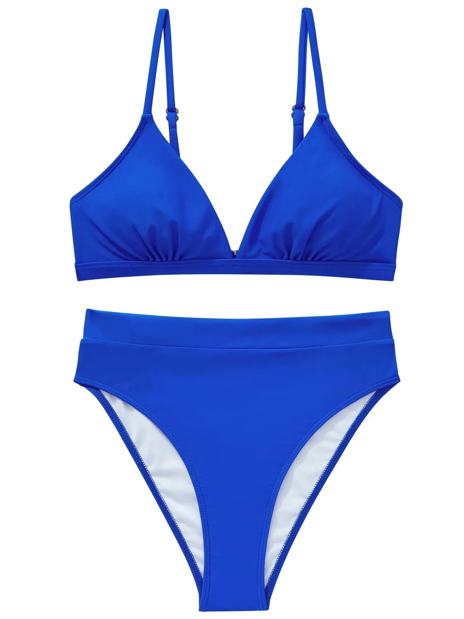 SUUKSESS Women Sexy High Waisted 2 Piece Bikini Sets Triangle High Cut Swimsuits-SUUKSESS-SUUKSESS