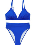SUUKSESS Women Sexy High Waisted 2 Piece Bikini Sets Triangle High Cut Swimsuits-SUUKSESS-SUUKSESS