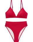 SUUKSESS Women Sexy High Waisted 2 Piece Bikini Sets Triangle High Cut Swimsuits-SUUKSESS-SUUKSESS