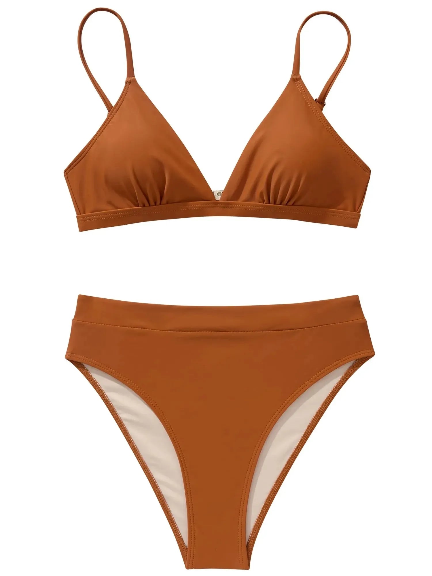 SUUKSESS Women Sexy High Waisted 2 Piece Bikini Sets Triangle High Cut Swimsuits-SUUKSESS-SUUKSESS