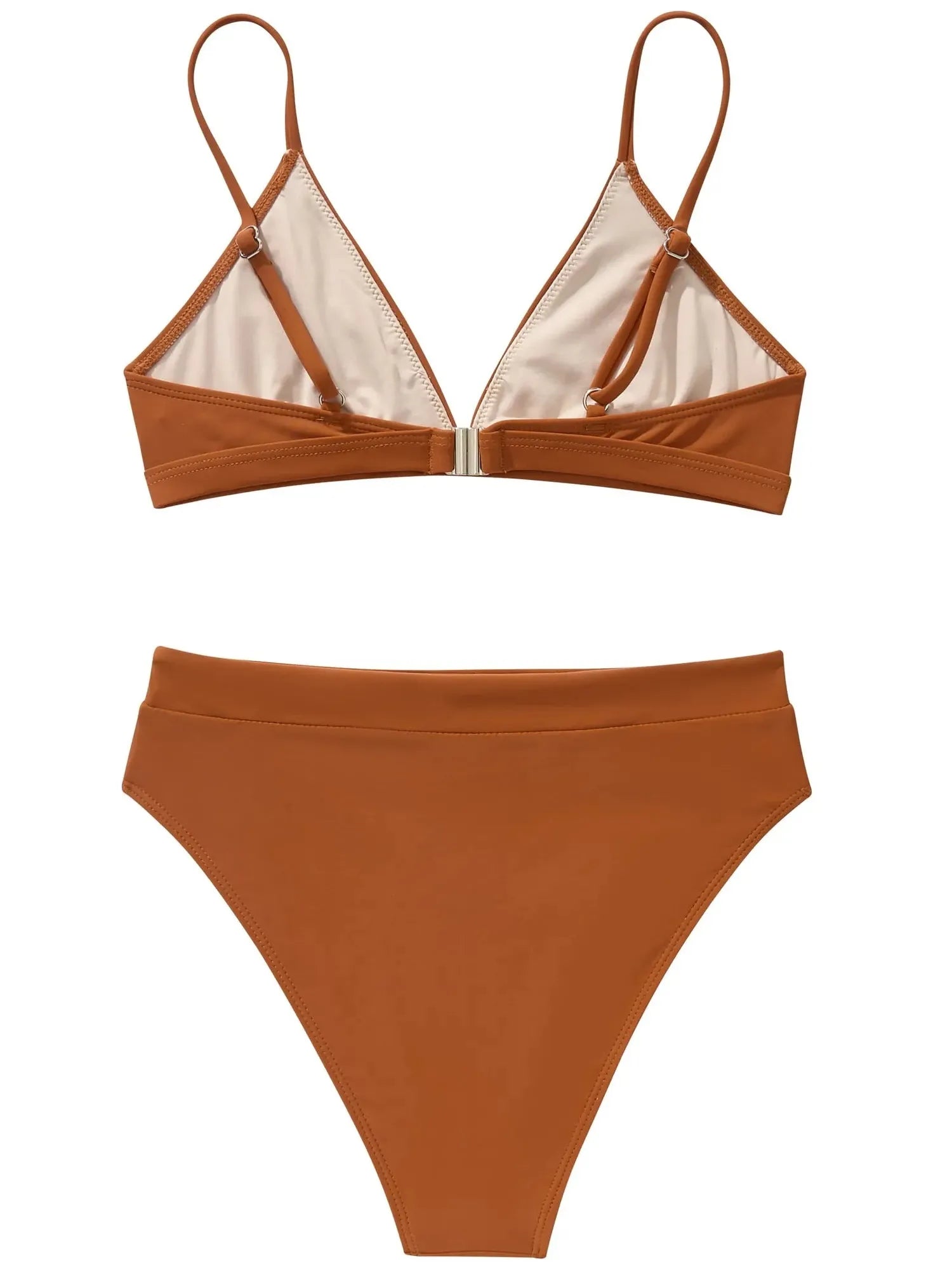 SUUKSESS Women Sexy High Waisted 2 Piece Bikini Sets Triangle High Cut Swimsuits-SUUKSESS-SUUKSESS