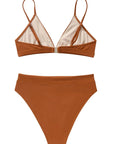 SUUKSESS Women Sexy High Waisted 2 Piece Bikini Sets Triangle High Cut Swimsuits-SUUKSESS-SUUKSESS