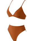 SUUKSESS Women Sexy High Waisted 2 Piece Bikini Sets Triangle High Cut Swimsuits-SUUKSESS-SUUKSESS