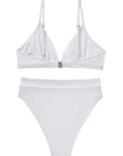 SUUKSESS Women Sexy High Waisted 2 Piece Bikini Sets Triangle High Cut Swimsuits-SUUKSESS-SUUKSESS