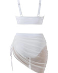 Mesh Skirt Bikini Sets