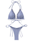 Ruffle Thong Bikini Set