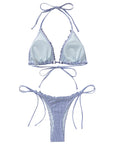 Ruffle Thong Bikini Set