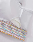 Bikini-Set mit Netzrock und Farbblock