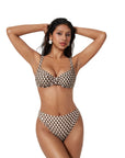 Color Block Underwire 2 Piece Swimsuit