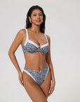 Color Block Underwire 2 Piece Swimsuit